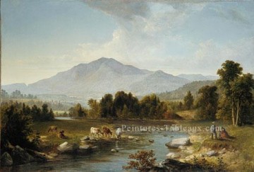 Point culminant Shandaken Montagnes paysage Asher Brown Durand Peinture à l'huile